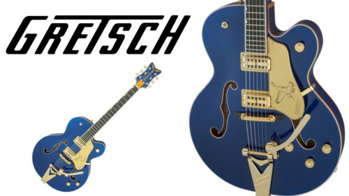 GRETSCH（グレッチ）からクラシックなFalconの象徴的な仕様をすべて受け継ぎながら、目を引くAzure Metallicフィニッシュで仕上げられたエレキギター『G6136TG』が発売！