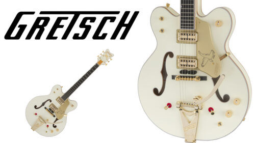 GRETSCH（グレッチ）からストリングミュートやスタンバイスイッチといった特徴を持つ1962年スタイルダブルカッタウェイ仕様の限定Falconのエレキギター『G6136TG-62』が発売！