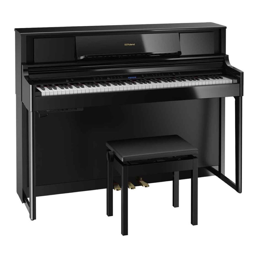 ROLAND LX705-PES 電子ピアノ 高低自在椅子付き 黒塗鏡面艶出し塗装