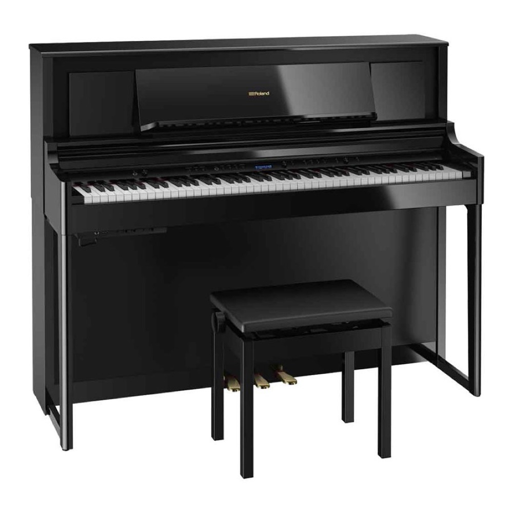 ROLAND LX706-PES 電子ピアノ 高低自在椅子付き 黒塗鏡面艶出し塗装