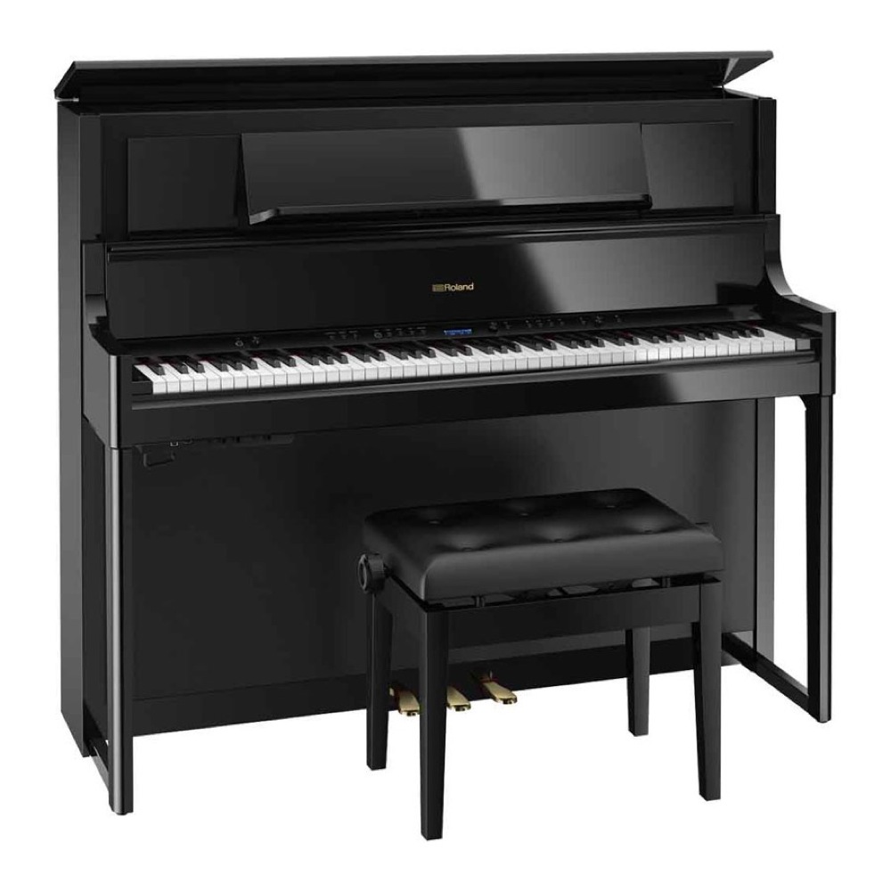 ROLAND LX708-PES 電子ピアノ 高低自在椅子付き 黒塗鏡面艶出し塗装