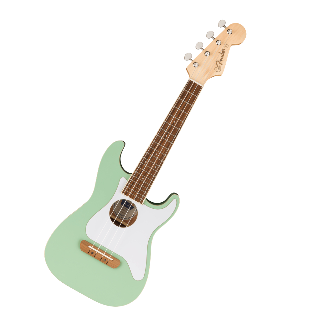 Fender フェンダー Fullerton Strat Uke Walnut Fingerboard White Pickguard Surf Green