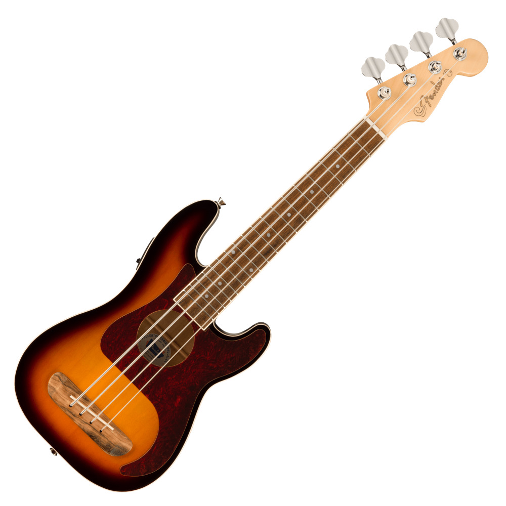 Fender フェンダー Fullerton Precision Bass Uke Walnut Fingerboard べっ甲柄 Pickguard 3-Color Sunburst