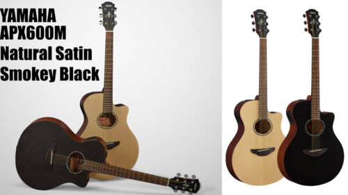 YAMAHA（ヤマハ）の薄胴エレアコAPXシリーズに動画やSNSメインのギタリストにもお勧めのサテンフニッシュ仕様モデル「APX600M」2機種が数量限定で発売！