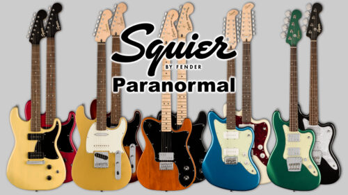Squier（スクワイア）の「Paranormalシリーズ」からNEWモデル登場！ 人気のストラト・テレキャス、12弦モデルのジャズマス、そして唯一無二のラスカルベースが発売！