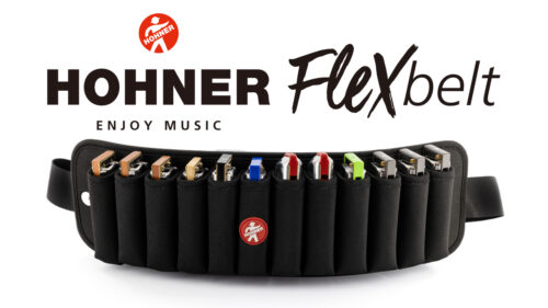HOHNER（ホーナー）から 最大12本の10穴ハーモニカをしっかりホールドできるハーモニカベルト「FlexBelt」が発売！