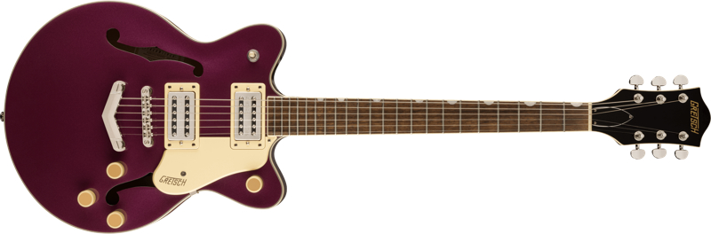 GRETSCH G2655 Streamliner Center Block Jr. Double-Cut with V-Stoptail Burnt Orchid