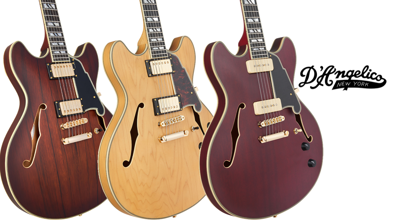 D'Angelicoから セミアコギター「Deluxe DC」が3機種発売！