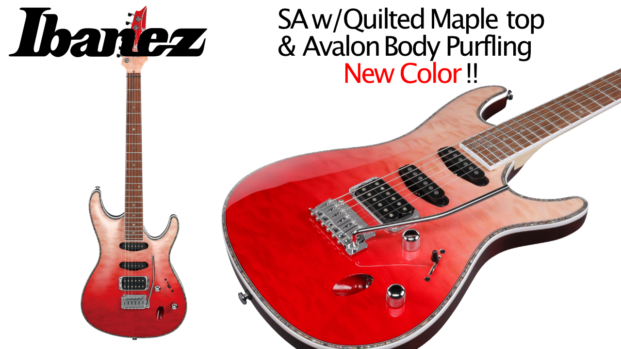 Ibanez SA360NQM-RCG SA w/Quilted Maple top & Avalon Body Purfling