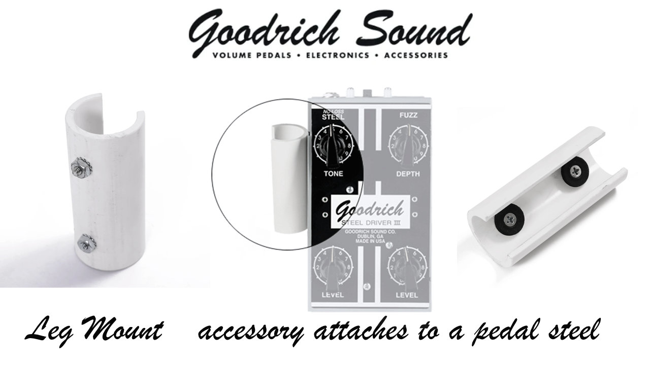 Goodrich Sound（グッドリッチサウンド）からペダルスチールストンプボックス用の交換レッグマウントが発売！