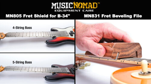 楽器メンテナンス用品のブランド「MUSIC NOMAD（ミュージックノマド）」からエレキベース用フレットガードとフレットエンドヤスリが発売！