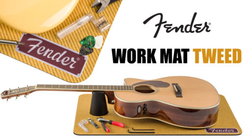 Fender（フェンダー）からツイードアンプ調のメンテナンス用マット「WORK MAT TWEED」が発売！