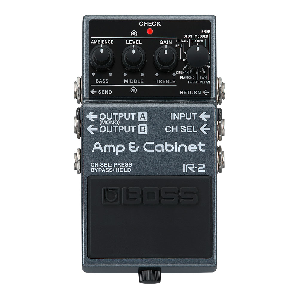 BOSS ボス IR-2 Amp & Cabinet プリアンプ キャビネットIRペダル ギターエフェクター