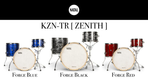 NATAL(ナタール)より、ヴィンテージドラムの趣向を取り入れながら現代技術による信頼性・耐久性を兼ね備えた「Zenith」3色が発売！
