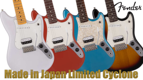 Fender（フェンダー）から’90〜’00年代に人気を博した「Cyclone（サイクロン）」が『Made in Japan Limited Cyclone』として2024年限定でリイシュー！