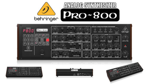 BEHRINGER(べリンガー)から、シーケンサーおよび400のオンボードプログラムを備えたユーロラックフォーマットのアナログ8ボイスポリフォニックシンセサイザー「PRO-800」が発売！