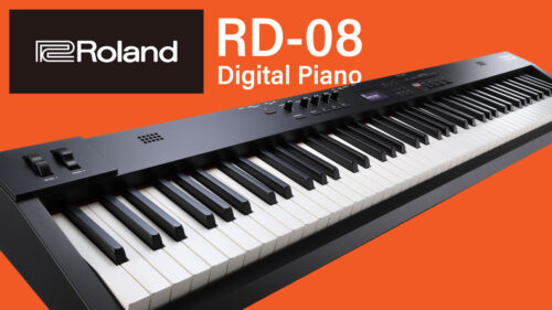 Roland（ローランド）からRDのサウンドと演奏性、拡張性まで備えた88鍵盤ステージピアノ「RD-08」が発売！