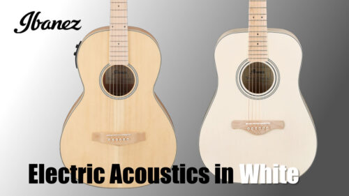 Ibanez（アイバニーズ）から個性を重視するアコースティック・ファンに向けて新しい”白い“エレクトリック・アコースティック・ギターが発売！
