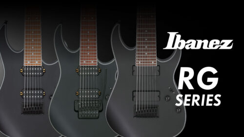 Ibanez（アイバニーズ）からブラック・マット・フィニッシュが印象的なRGシリーズ7弦モデルと8弦モデルが発売！