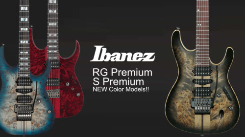 Ibanez(アイバニーズ)から、スルーネック仕様「RG Premium」新カラーモデル2色、豪華仕様満載の「S Premium」新カラーモデル1色が発売！