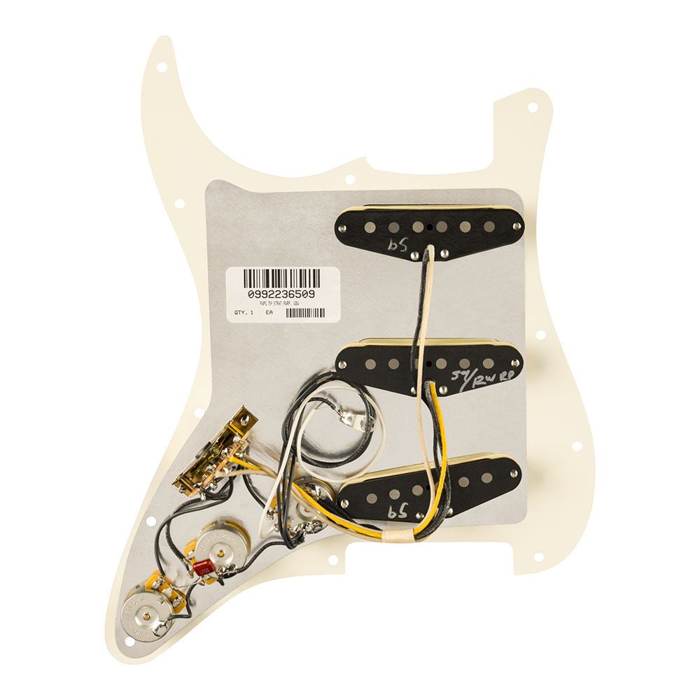 Fender フェンダー Pre-Wired Strat Pickguard Pure Vintage '59 w/RWRP Middle Parchment エレキギター用配線済ピックアップセット