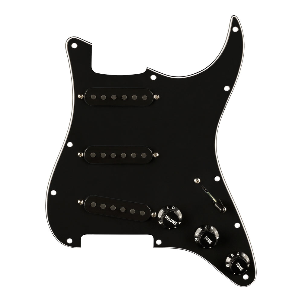 Fender フェンダー Pre-Wired Strat Pickguard Pure Vintage '65 w/RWRP Midde Black エレキギター用配線済みピックアップセット