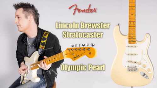 Fender（フェンダー）からリンカーン・ブルースターのシグネイチャーモデル「Lincoln Brewster Stratocaster」に新色”Olympic Pearl”が登場！