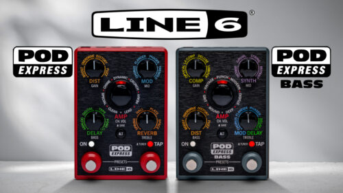 LINE6(ライン6)から、非常にコンパクトでご自分のトーンをどこにでも持ち運ぶことができるアンプエフェクトプロセッサー「POD Express Guitar」「POD Express Bass」が発売！