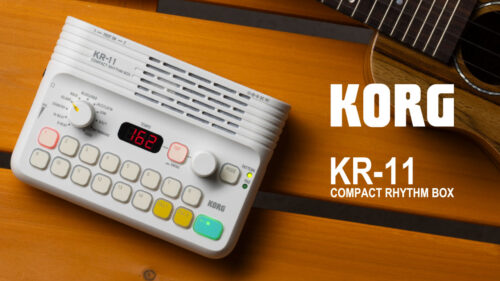 KORG（コルグ）からいつでもどこでも楽しく練習や演奏ができるコンパクトなリズムボックス「KORG KR-11」が発売！