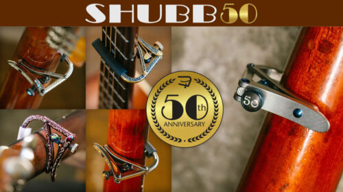 SHUBB（シャブ）から50周年を記念して、アニバーサリーモデルのカポタストが限定発売！