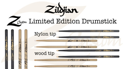 ZILDJIAN(ジルジャン)、プレミアムUSAヒッコリー材使用！【Z Custom】が待望の復活！5A、5B、Rock、それぞれにウッドチップ、ナイロンチップが用意された豪華ラインナップの「Z Custom Limited Edition Drumstick」が発売されました！