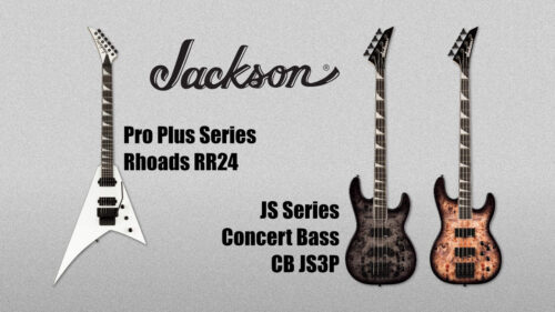 Jackson（ジャクソン）から Pro Plusシリーズのエレキギター「Rhoads RR24」と、JSシリーズのエレキベース「Concert Bass CB JS3P」が発売！