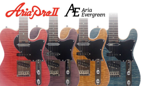 Aria Pro II（アリアプロ2）Aria Evergreenシリーズからブラックピックガードの限定モデル「615-AE200B」が発売！