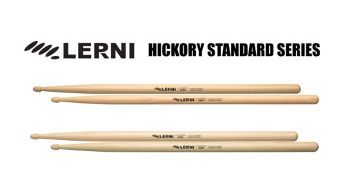 LERNI（レルニ）のHICKORY STANDARDシリーズから グリップ寄りのバランスのモデルを希望するドラマー向けに作られたドラムスティック「H-143HW」「H-153HW」が発売！