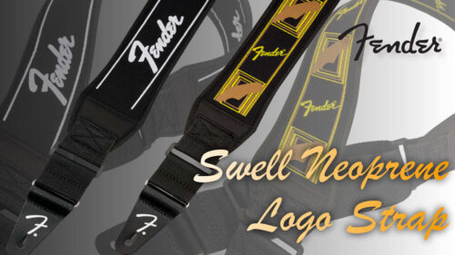 Fender（フェンダー）から快適なネオプレンメッシュを採用したストラップ「Swell Neoprene Logo Strap」が発売！