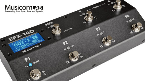 Musicom LAB(ミュージコムラボ)より、コンパクトで使いやすい究極のフロアベースのオールインワン スイッチングシステム『EFX-10D』が発売！