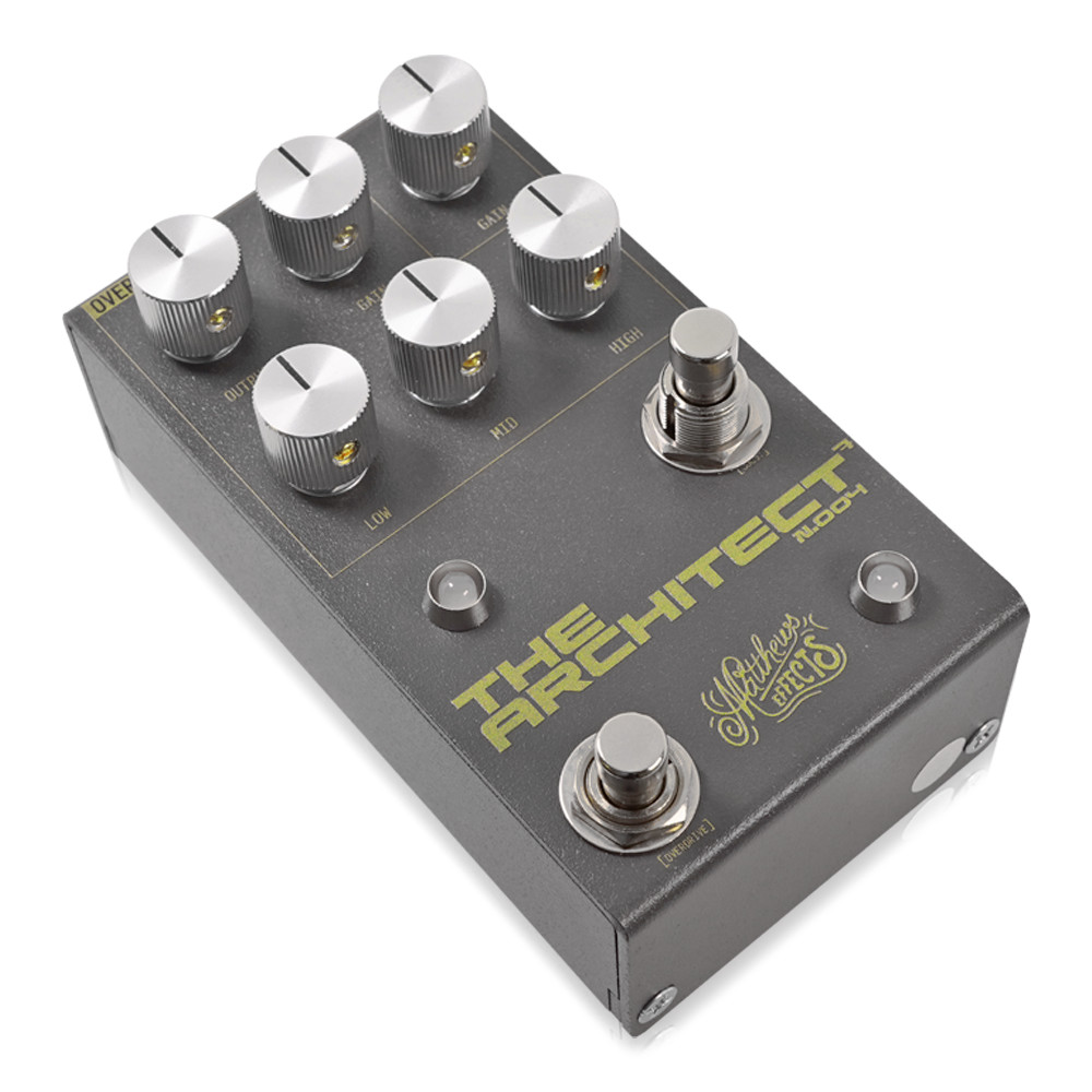 Matthews Effects マシューズエフェクツ The Architect N.004 オーバードライブ ギターエフェクター 斜め 