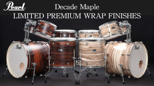 Pearl（パール）のドラムシェルパック『Decade Maple』に「Matte Dark Walnut」と「Gloss Exotic Maple」が限定色としてラインナップに追加！