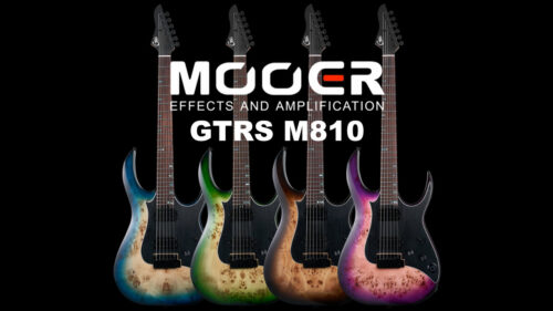 Mooer（ムーアー）から 次世代のギターGTRSシリーズに新モデル「M810」が登場！4つのバーストカラーをラインナップ！