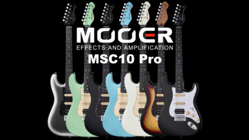 Mooer（ムーアー）からスタンダードなシェイプと演奏性を持つSSH配列のエレキギター「MSC10 Pro」が登場！