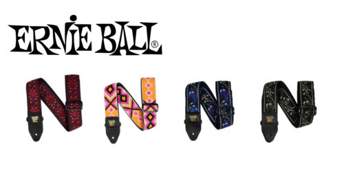 ERNIE BALL(アーニーボール)ポリプロギターストラップに4種類の新しいジャカード織パターンが登場しました！！