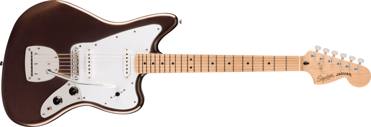 Squier スクワイヤー スクワイア Affinity Series Jaguar Maple Fingerboard White Pickguard Mystic Metallic Brown 