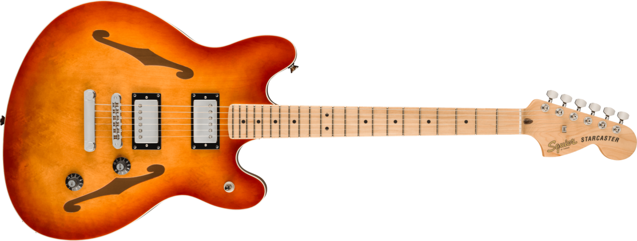 Squier スクワイヤー スクワイア Affinity Series Starcaster Deluxe Maple Fingerboard Sienna Sunburst