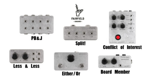 カナダのエフェクターブランド Fairfield Circuitry（フェアフィールドサーキタリー）から新たなエフェクターペダル6機種が登場！