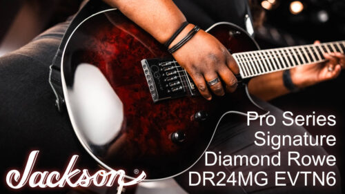 Jackson（ジャクソン）のPro Seriesからメロディックメタルコアバンド、Tetrarchのリードギタリスト”Diamond Rowe”のシグネイチャーモデル「DR24MG EVTN6」が発売！