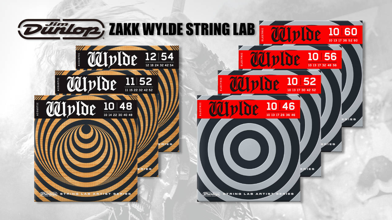 JIM DUNLOP（ジムダンロップ）から ザック・ワイルドのシグネチャーギター弦セットが装いも新たに“STRING LAB”シリーズより再登場！