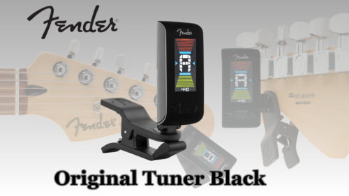 Fender（フェンダー）のクリップチューナー「Original Tuner」に新色ブラックがラインナップに追加！