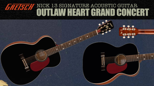 GRETSCH(グレッチ)から、Nick 13(Tiger Army)シグネイチャーアコースティックギター「NICK 13 Outlaw Heart Grand Concert」が発売！！