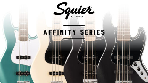 Squier（スクワイア） Affinityシリーズから4弦&5弦のアクティブジャズベースと6弦ジャズベースが発売！