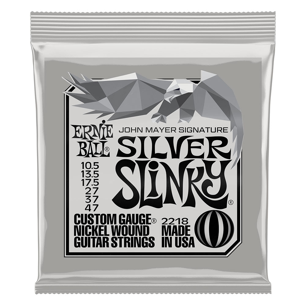 【1セット】 ERNIE BALL アーニーボール 10.5-47 Silver Slinky (2218) エレキギター弦 John Mayer Signature ジョン・メイヤー